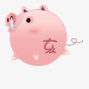 粉色卡通流鼻涕的小猪png免抠素材_新图网 https://ixintu.com 卡通 粉色 鼻涕