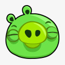绿色小猪表情图标png_新图网 https://ixintu.com 绿色小猪表情图标下载