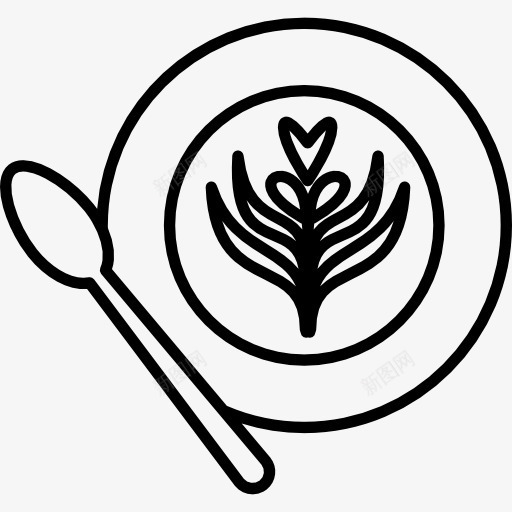 菜图标png_新图网 https://ixintu.com 勺子 工具和器具 盘子 餐具 餐厅