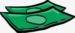 绿色纸币金钱素材