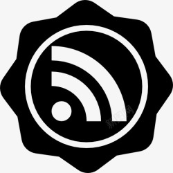 实现社会的徽章RSS社会徽章图标高清图片