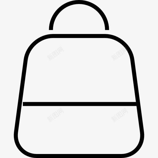 购物袋的轮廓图标png_新图网 https://ixintu.com 商务 工具袋 概述 网上商店 购物袋
