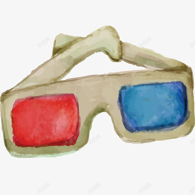3D眼镜电影院png免抠素材_新图网 https://ixintu.com 电影院 电影院素材 眼镜 眼镜矢量 矢量素材 素材
