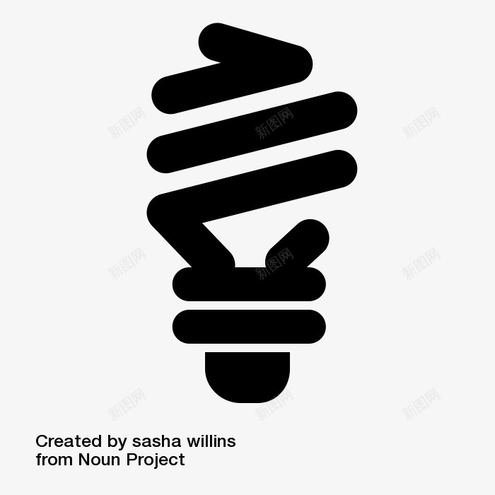 创意线条灯泡图标png_新图网 https://ixintu.com 创意 卡通 手绘 灯头 灯泡 简图 粗的 线条 黑色的