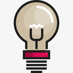 编辑工具的发明灯泡图标高清图片