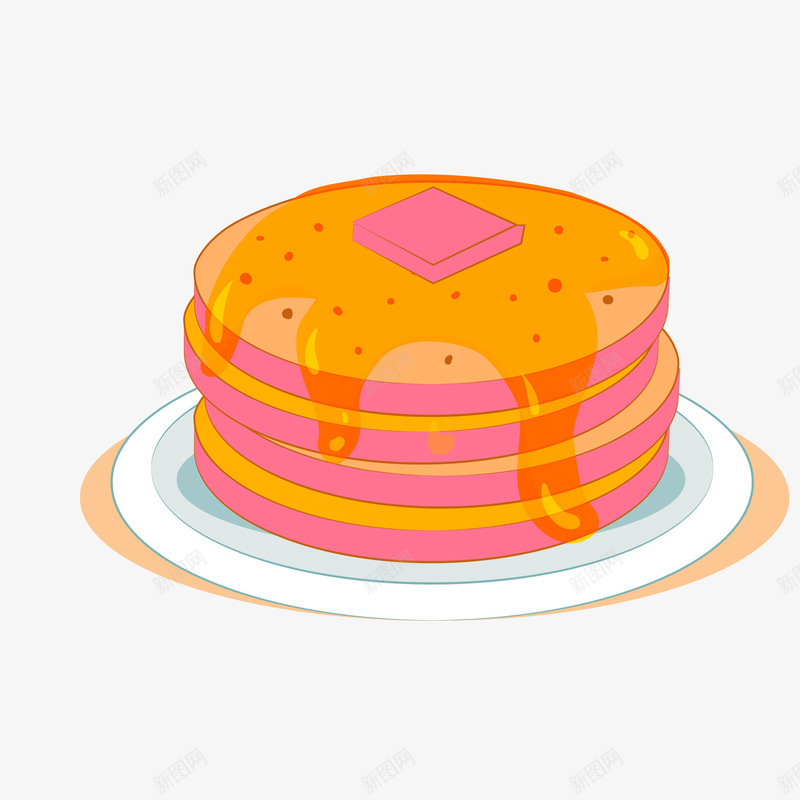 卡通手绘盘子里的食物png免抠素材_新图网 https://ixintu.com 卡通 手绘 早餐 甜品 盘子里的食物 食物