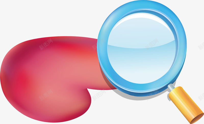 红心心跳png免抠素材_新图网 https://ixintu.com 放大镜 生物医药 红心