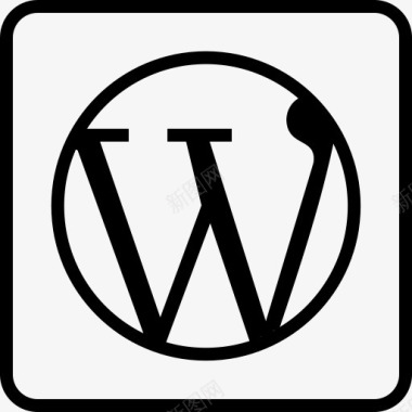 博客杂志标志独立WordPressrcons社会图标图标
