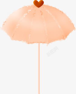 漂亮红心素材漂亮卡通雨伞高清图片