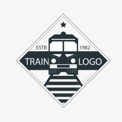 开着的火车标签图标黑色火车标签图标高清图片