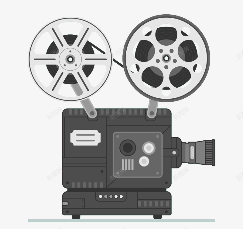 创意电影放映机png免抠素材_新图网 https://ixintu.com 放映机 电影