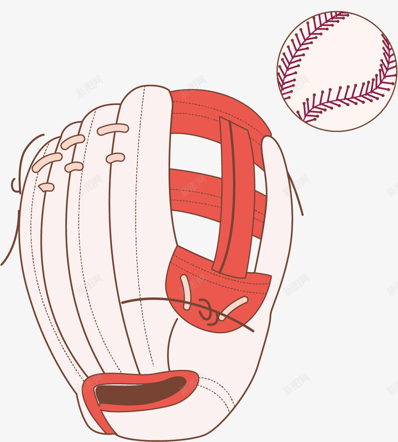 使用的循环棒球手套矢量图ai免抠素材_新图网 https://ixintu.com 专业手套 使用 卡通棒球手套 循环手套 手套 棒球手套 矢量图