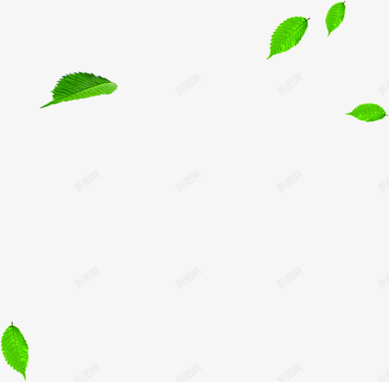 绿色绿叶壁画png免抠素材_新图网 https://ixintu.com 壁画 绿叶 绿色