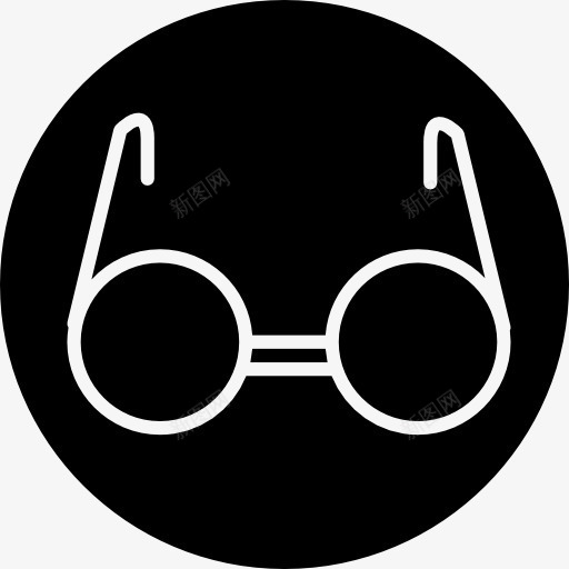 圆形眼镜里一圈图标png_新图网 https://ixintu.com 圆形 圈 工具 界面 眼镜 符号 视图