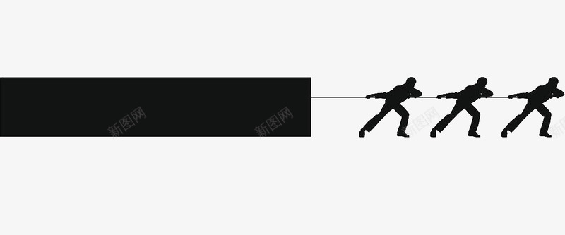 用绳子拉着重物的男性图案图标png_新图网 https://ixintu.com 图案 拉着重物 拉绳子的人 用绳子 男性 装饰图案 黑色
