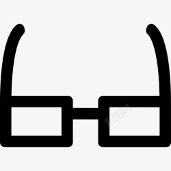 矩形眼镜矩形眼镜图标高清图片