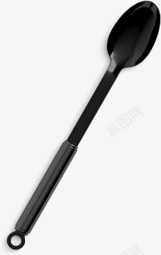 勺子png免抠素材_新图网 https://ixintu.com 勺子 餐具 黑色