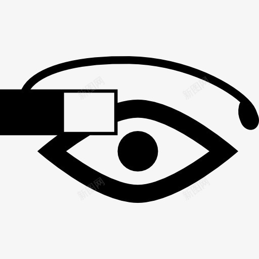 谷歌玻璃眼图标png_新图网 https://ixintu.com 工具 工具和用具 眼 眼睛 眼镜 计算机 谷歌 谷歌眼镜