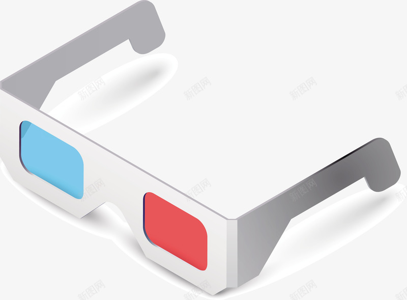 一个灰色3D眼镜矢量图eps免抠素材_新图网 https://ixintu.com 3D 3D眼镜 看电影 眼镜 眼镜PNG 矢量眼镜 矢量图