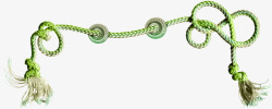 绿色绳子素材