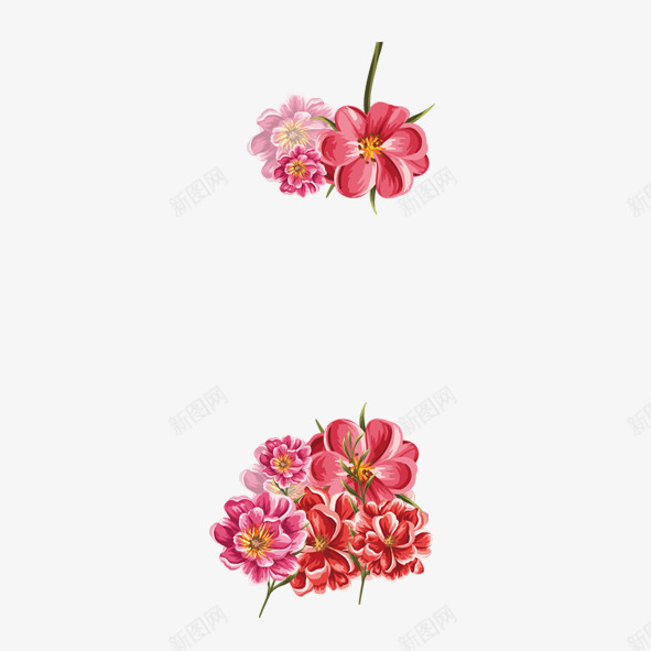 欧式花卉边框图png免抠素材_新图网 https://ixintu.com 底部 欧式 花卉 花朵 边框 配图