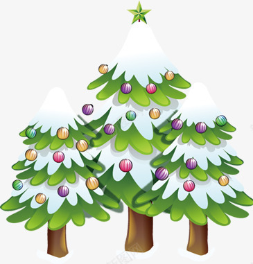 彩色卡通圣诞树造型png免抠素材_新图网 https://ixintu.com 卡通 圣诞树 彩色 造型
