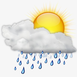 天气淋浴一天状态图标png_新图网 https://ixintu.com day showers weather 一天 天气 淋浴