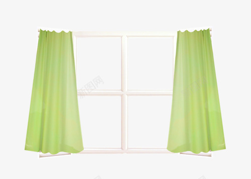 窗帘家具png免抠素材_新图网 https://ixintu.com 家具 小时候窗帘 方框 窗帘 绿色 蕾丝窗帘