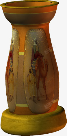 古埃及风格陶罐素材