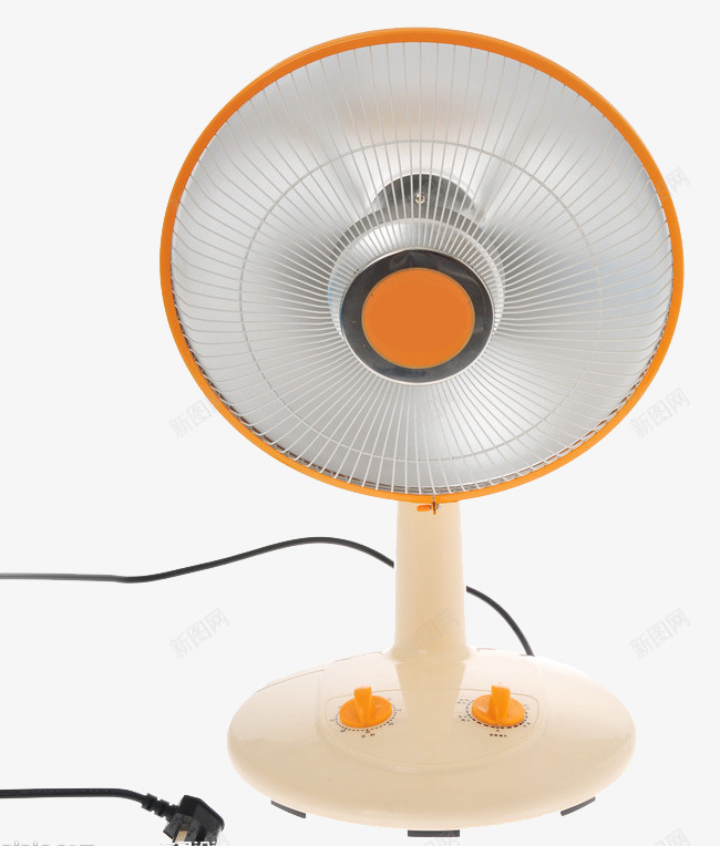 小型电暖器png免抠素材_新图网 https://ixintu.com 加热器 家电 小太阳 橘色