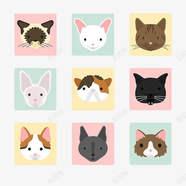 小动物图案png免抠素材_新图网 https://ixintu.com 动物 壁画 壁纸 胸针