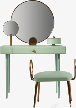 桌凳梳妆镜高清图片