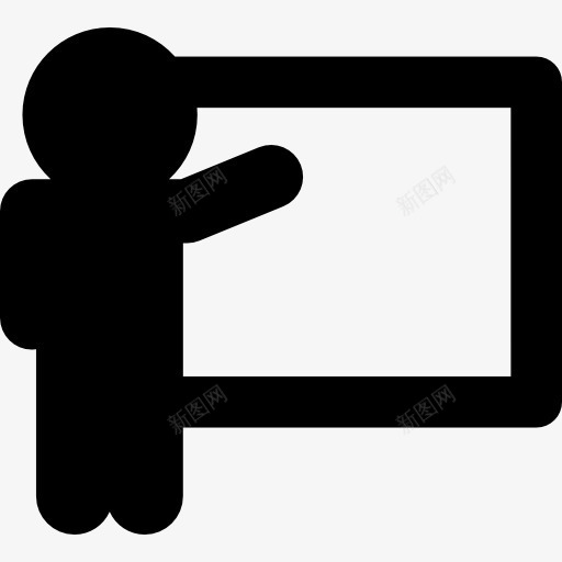 老师解释图标png_新图网 https://ixintu.com proyection 人 屏幕 解释 语音 阐述 黑板