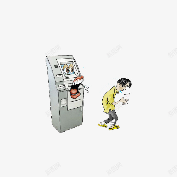 数钞票的人png免抠素材_新图网 https://ixintu.com 值钱 卡通 卡通馄饨 可爱 开心 手绘 纸币 钞票 高兴