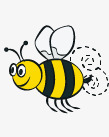 黄色小蜜蜂png免抠素材_新图网 https://ixintu.com 动物 卡通 小蜜蜂 昆虫 黄色