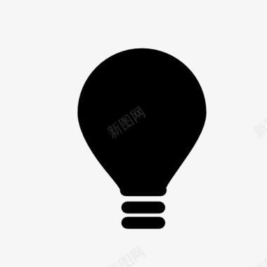 web灯泡icon图标图标