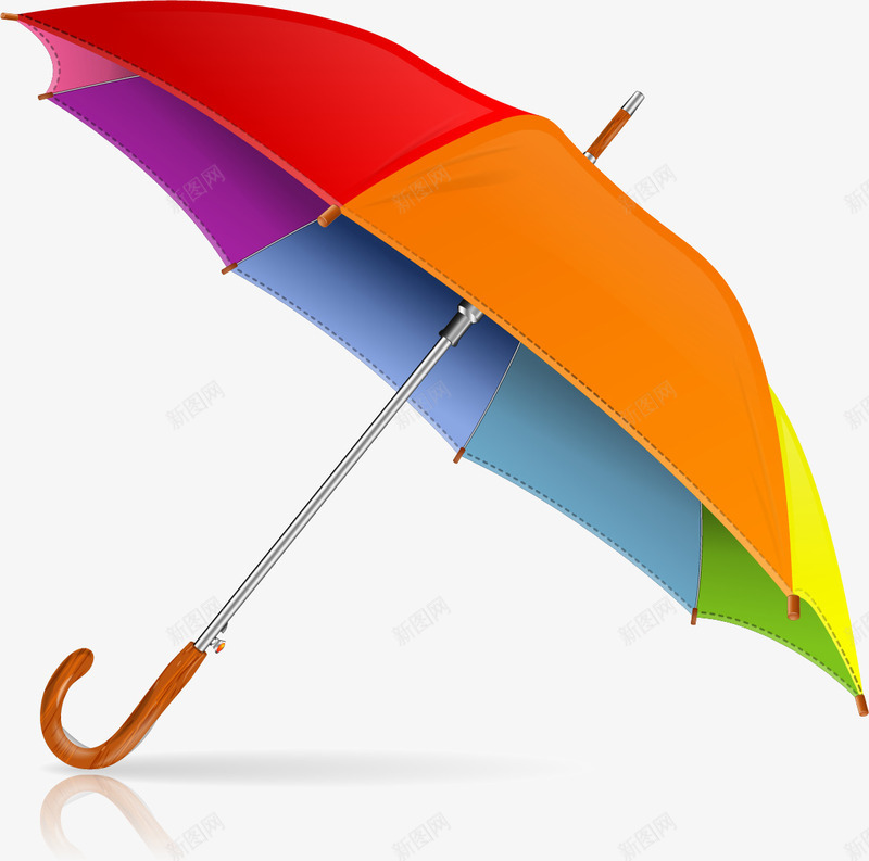 手绘彩色雨伞矢量图ai免抠素材_新图网 https://ixintu.com 彩色雨伞 手绘 雨具 矢量图