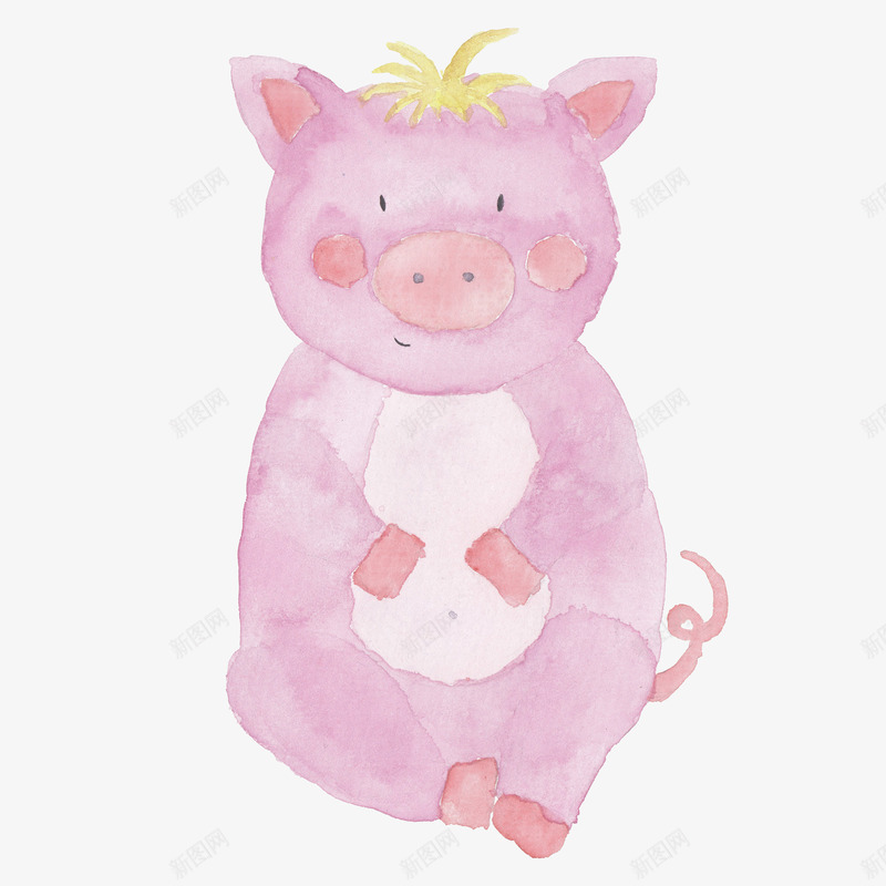 粉色手绘的小猪png免抠素材_新图网 https://ixintu.com png图形 png装饰 小猪 手绘 粉色 装饰