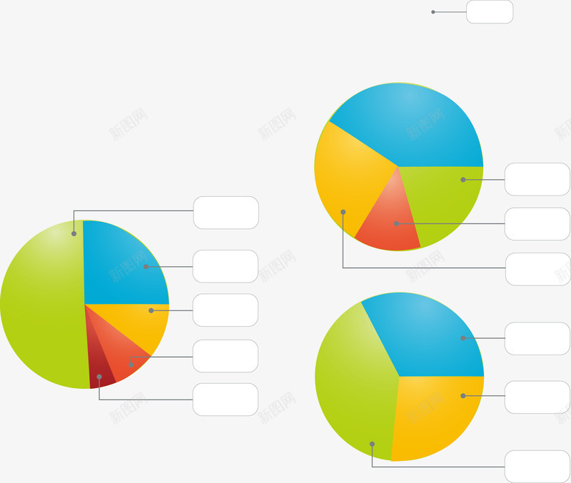 手绘饼状图png免抠素材_新图网 https://ixintu.com PPT 手绘 数据 环形图