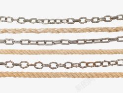 麻神麻绳和铁链高清图片