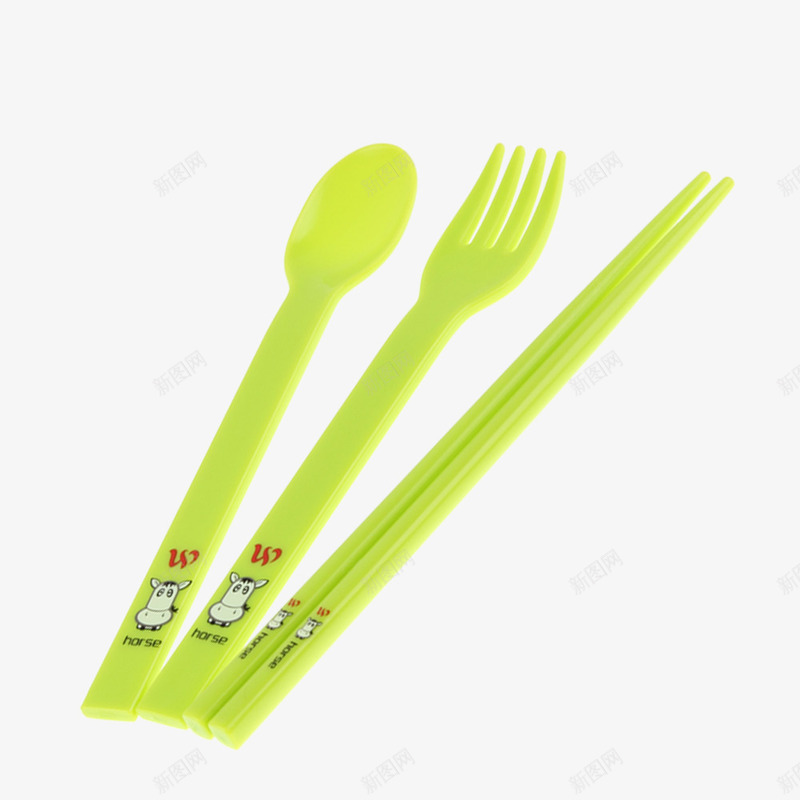 塑料的叉子png免抠素材_新图网 https://ixintu.com 产品实物 勺子 筷子 青色 餐具用品