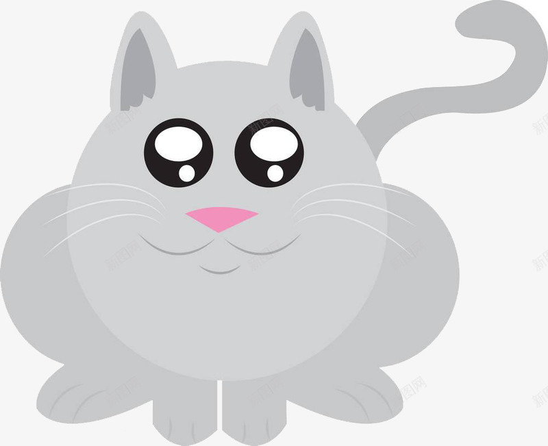 灰色猫鼻子png免抠素材_新图网 https://ixintu.com 傲娇 卡通 可爱 吸猫 灰色 猫咪 猫鼻子 高冷的生物