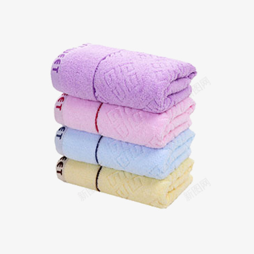 毛巾png免抠素材_新图网 https://ixintu.com 产品实物 造型彩色家居清洁
