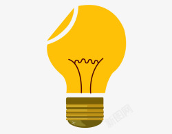 电灯泡黄色素材