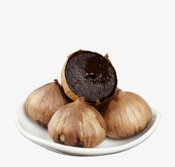 美味独头黑蒜素材