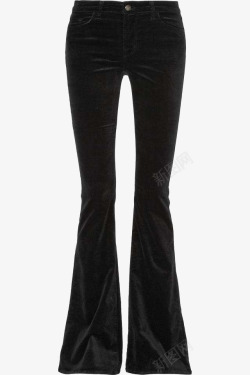 设计喇叭裤黑色紧身喇叭裤高清图片