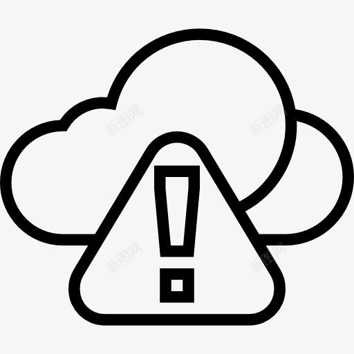 警告图标png_新图网 https://ixintu.com 云计算 多媒体接口 多媒体选项 天气 存储 报警 数据