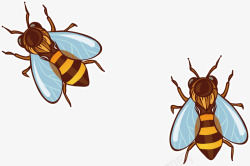 蜜蜂图案矢量图素材
