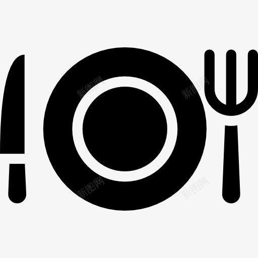 餐厅图标png_新图网 https://ixintu.com 刀 叉 吃饭 工具和器具 盘子 餐具 餐厅