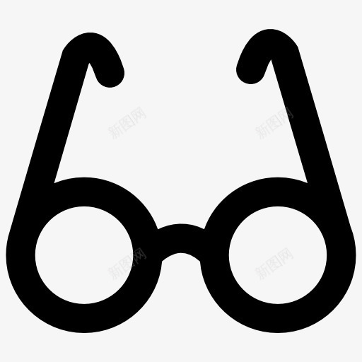 眼镜图标png_新图网 https://ixintu.com 光学 工具和用具 眼科 眼镜 老花眼镜 视觉 阅读器